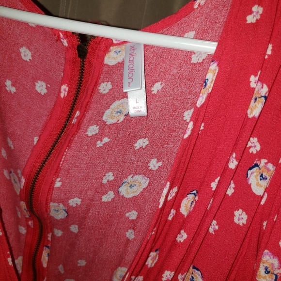 Red Floral Dress - Picture 2 of 3